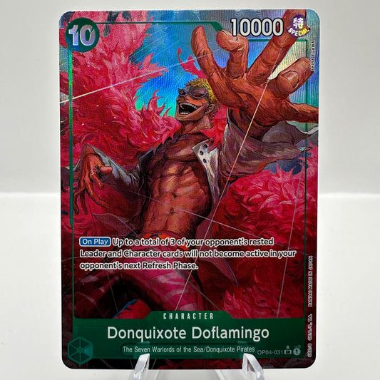 Donquixote Doflamingo OP04-031 SR Alt Art English One Piece Single Card