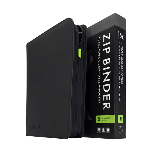 Vault X 9-Pocket Exo-Tec® Toploader Compatible Zip Binder