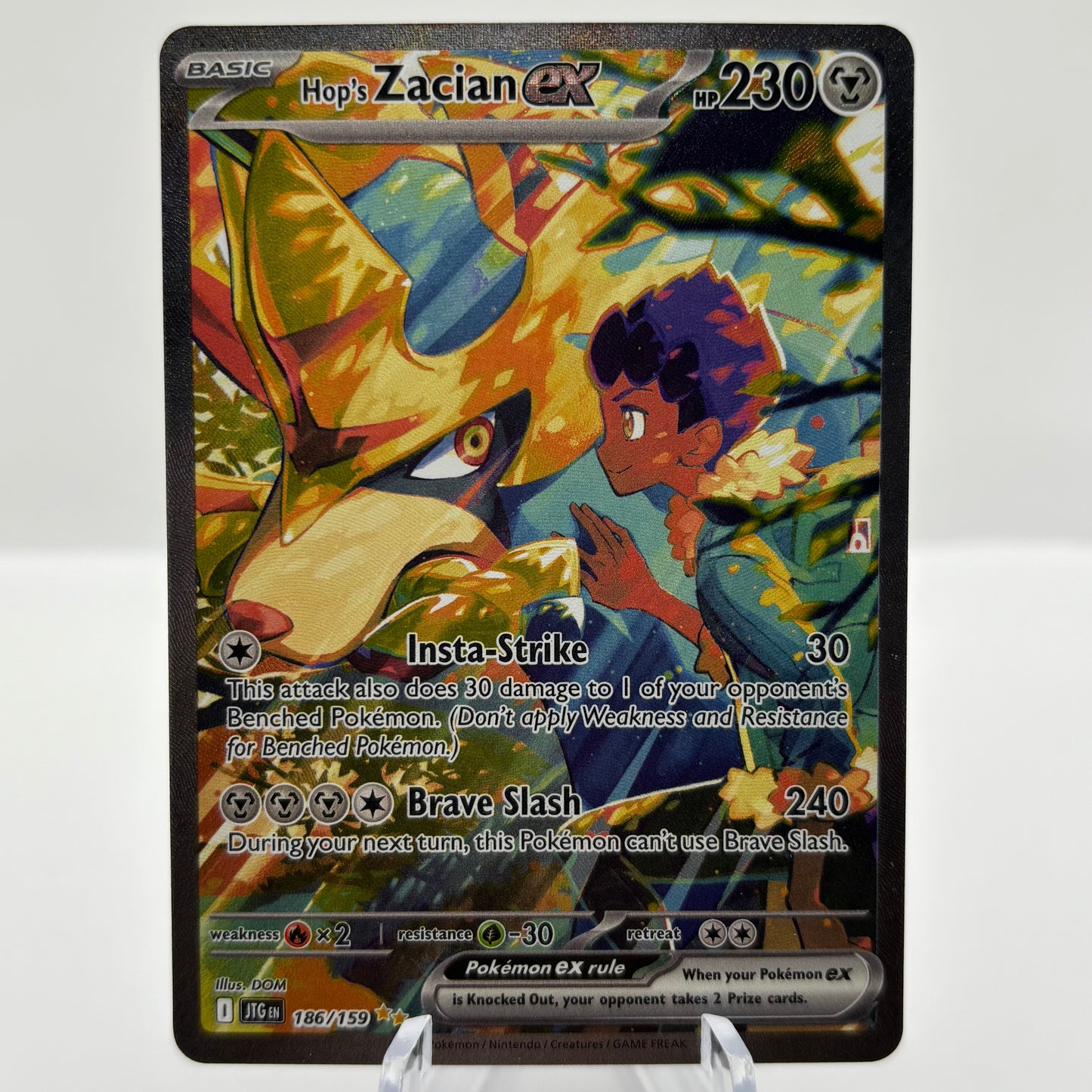 Hop's Zacian ex - 186/159 - SV09: Journey Together Single Card