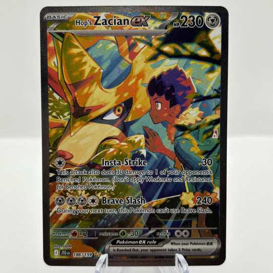 Hop's Zacian ex - 186/159 - SV09: Journey Together Single Card