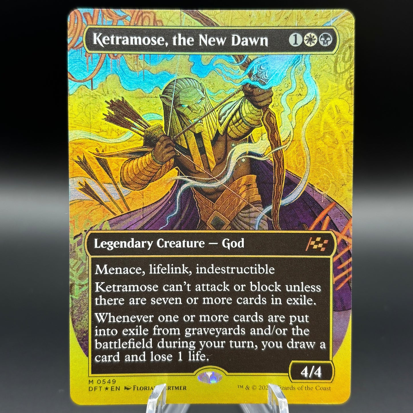 Ketramose, the New Dawn (Borderless) (First-Place Foil) - Aetherdrift Single Card