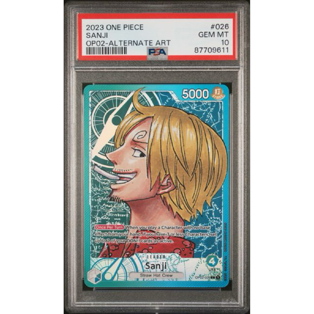 2023 ONE PIECE OP02-PARAMOUNT WAR #026 SANJI ALTERNATE ART