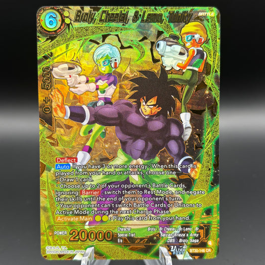 Broly, Cheelai, & Lemo, Trinity - Three Glorious Fighters Single Card