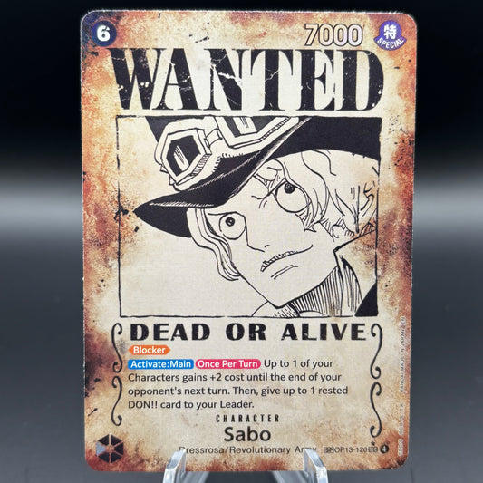 Sabo (120) (Wanted Poster) - Carrying On His Will Single Card