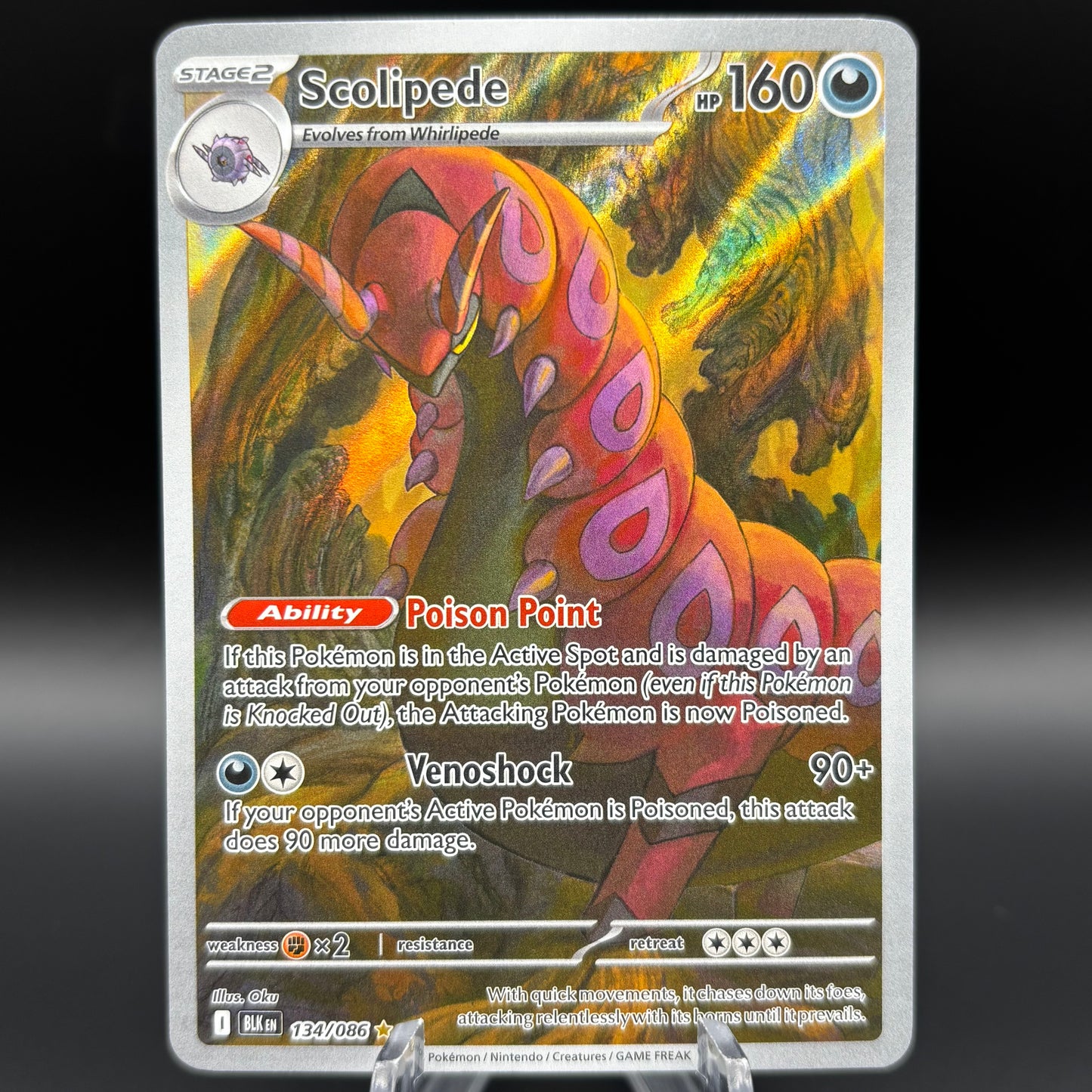 Scolipede - 134/086 - SV: Black Bolt Single Card