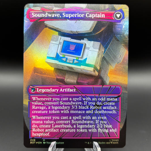 Soundwave, Sonic Spy (Shattered Glass Foil) - Universes Beyond: Transformers Single Card