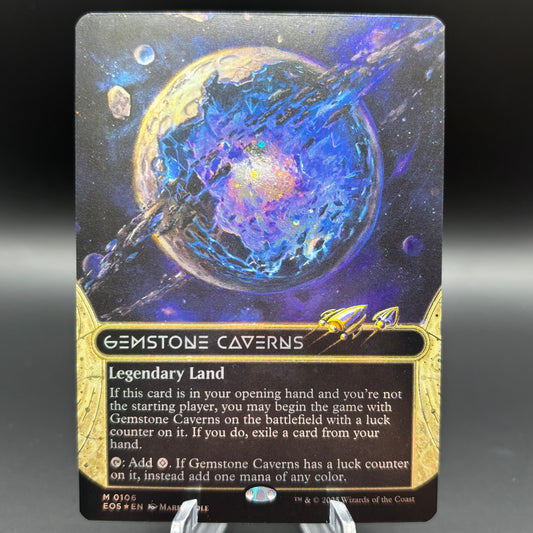 Gemstone Caverns (0106) (Borderless) (Galaxy Foil) - Edge of Eternities: Stellar Sights Single Card
