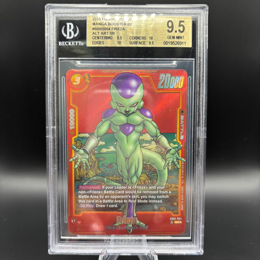 Beckett 9.5 2025 Fusion World Manga Booster SB01-054 Frieza Alt Art SR