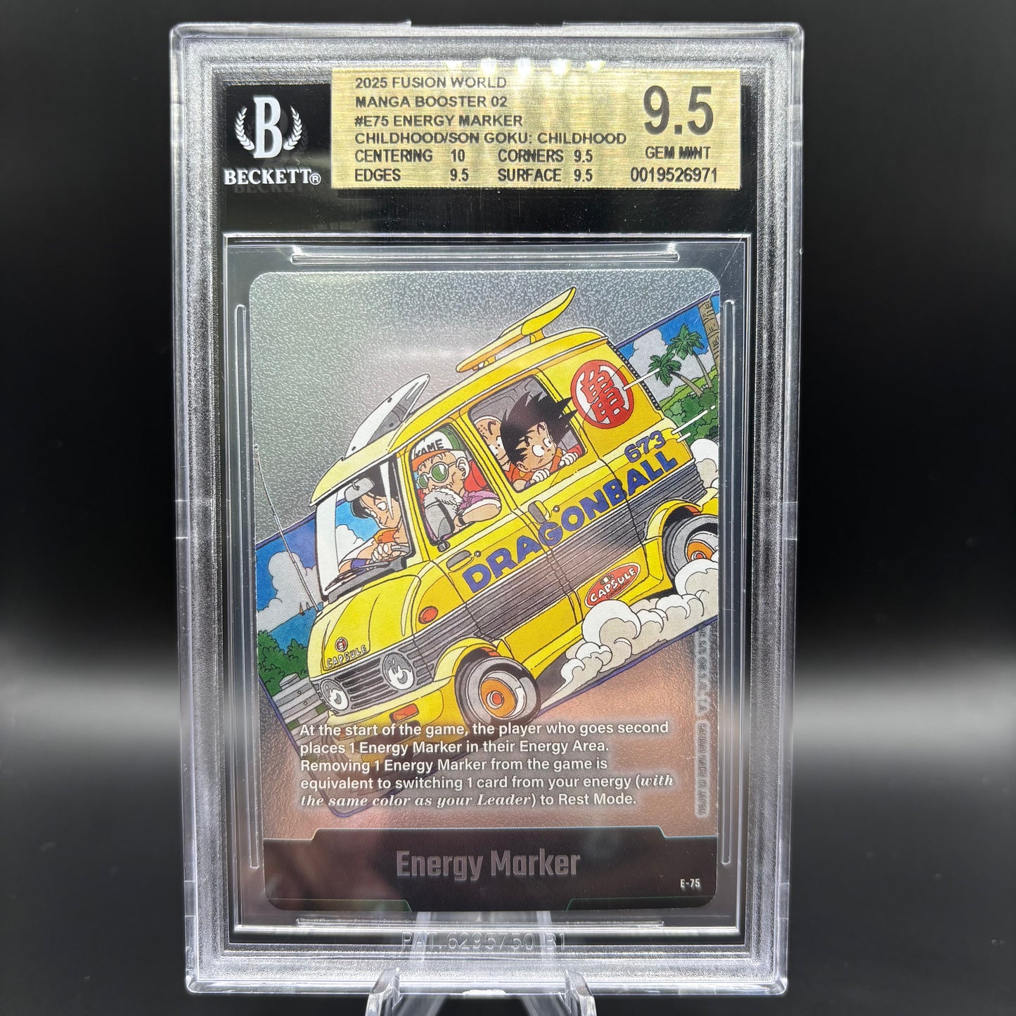 Beckett 9.5 2025 Fusion World Manga Booster SB02 Energy Marker E-75