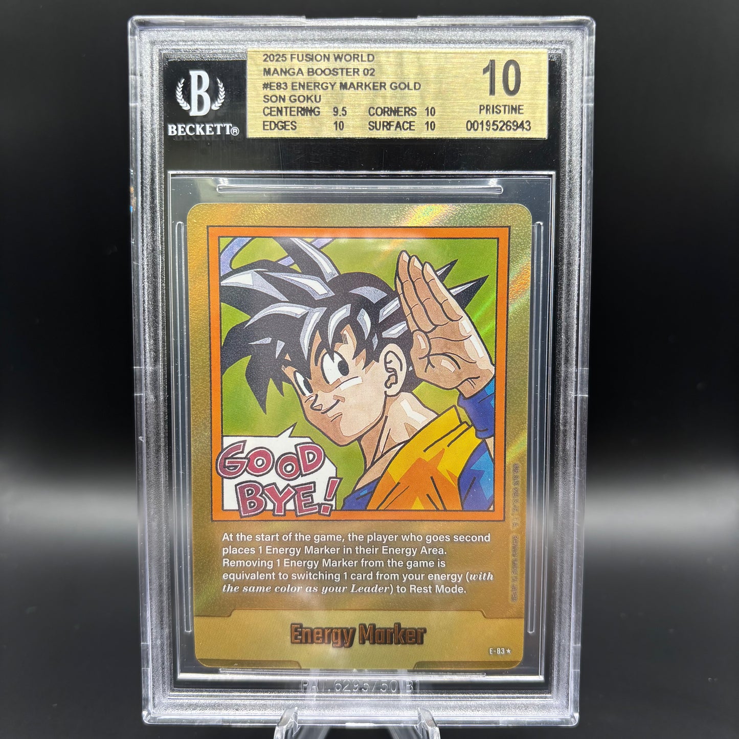 Beckett 10 2025 Fusion World Manga Booster SB02 Gold Energy Marker E-83