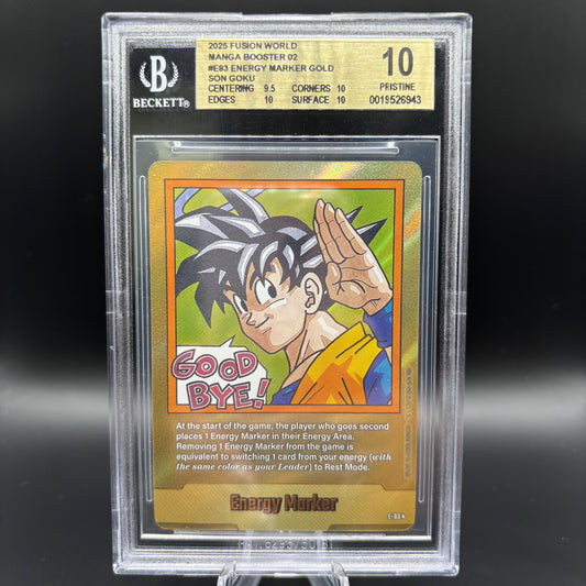 Beckett 10 2025 Fusion World Manga Booster SB02 Gold Energy Marker E-83