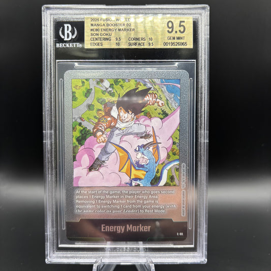 Beckett 9.5 2025 Fusion World Manga Booster SB02 Energy Marker E-80