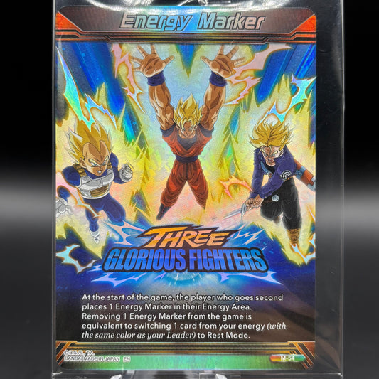 Energy Marker - Three Glorious Fighters (M-54) - Three Glorious Fighters (BT30) Single Card *Sealed*