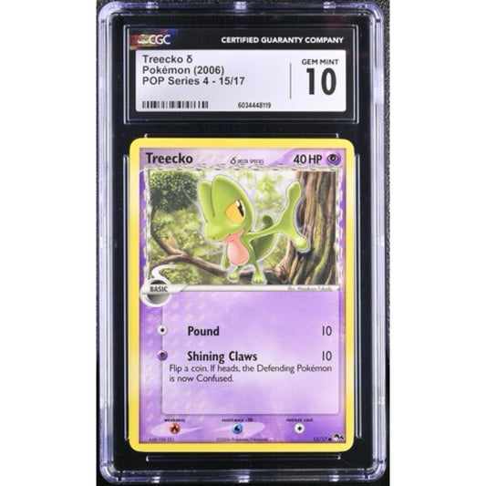 CGC 10 Treecko - Pokemon (2006) POP Series 4 - 15/17