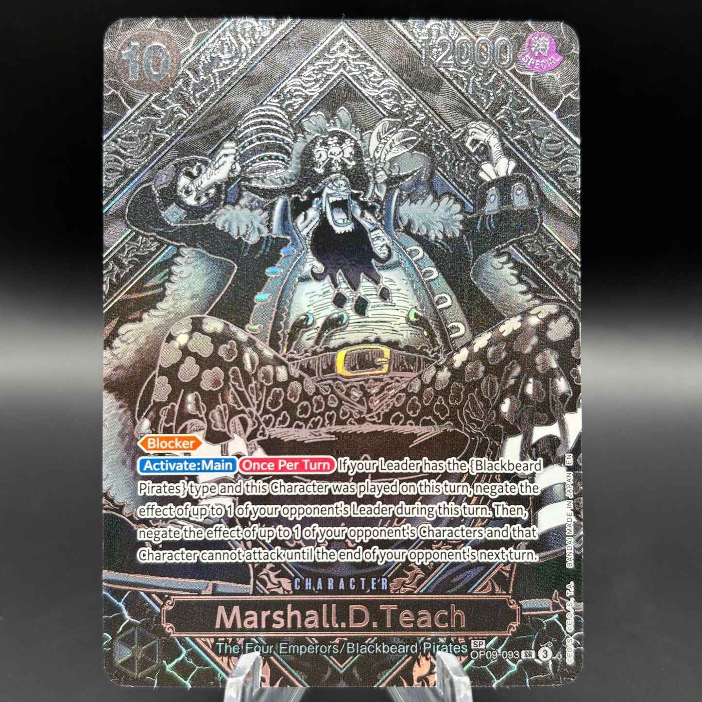 Marshall.D.Teach (SP) (Silver) - Legacy of the Master (OP12) Single Card