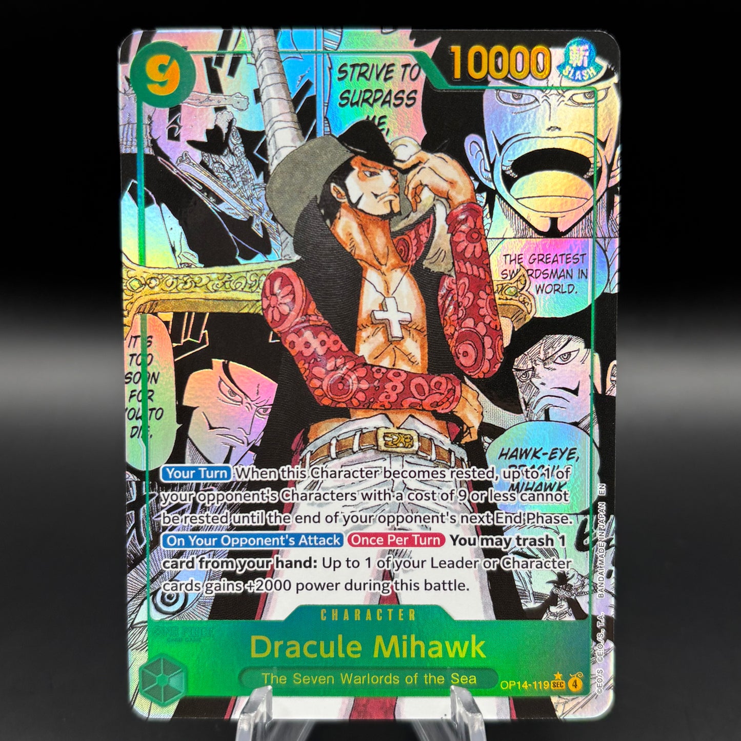 Dracule Mihawk (Manga) - The Azure Sea's Seven (OP14) Single Card