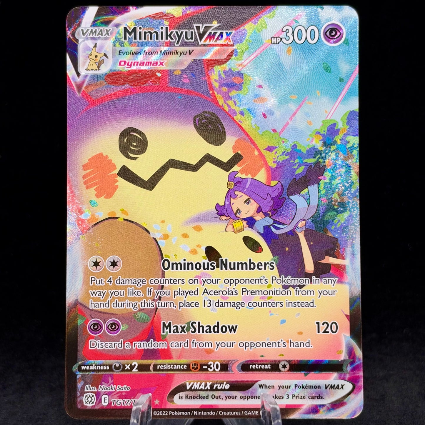 Mimikyu VMAX Single Card