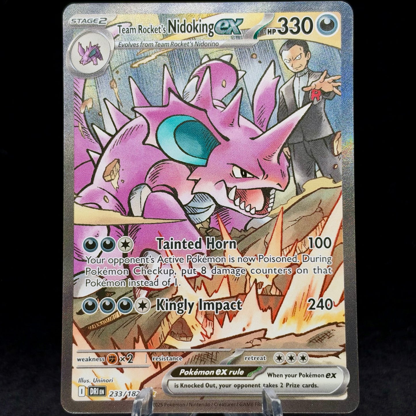 Team Rocket's Nidoking ex - 233/182 Single Card