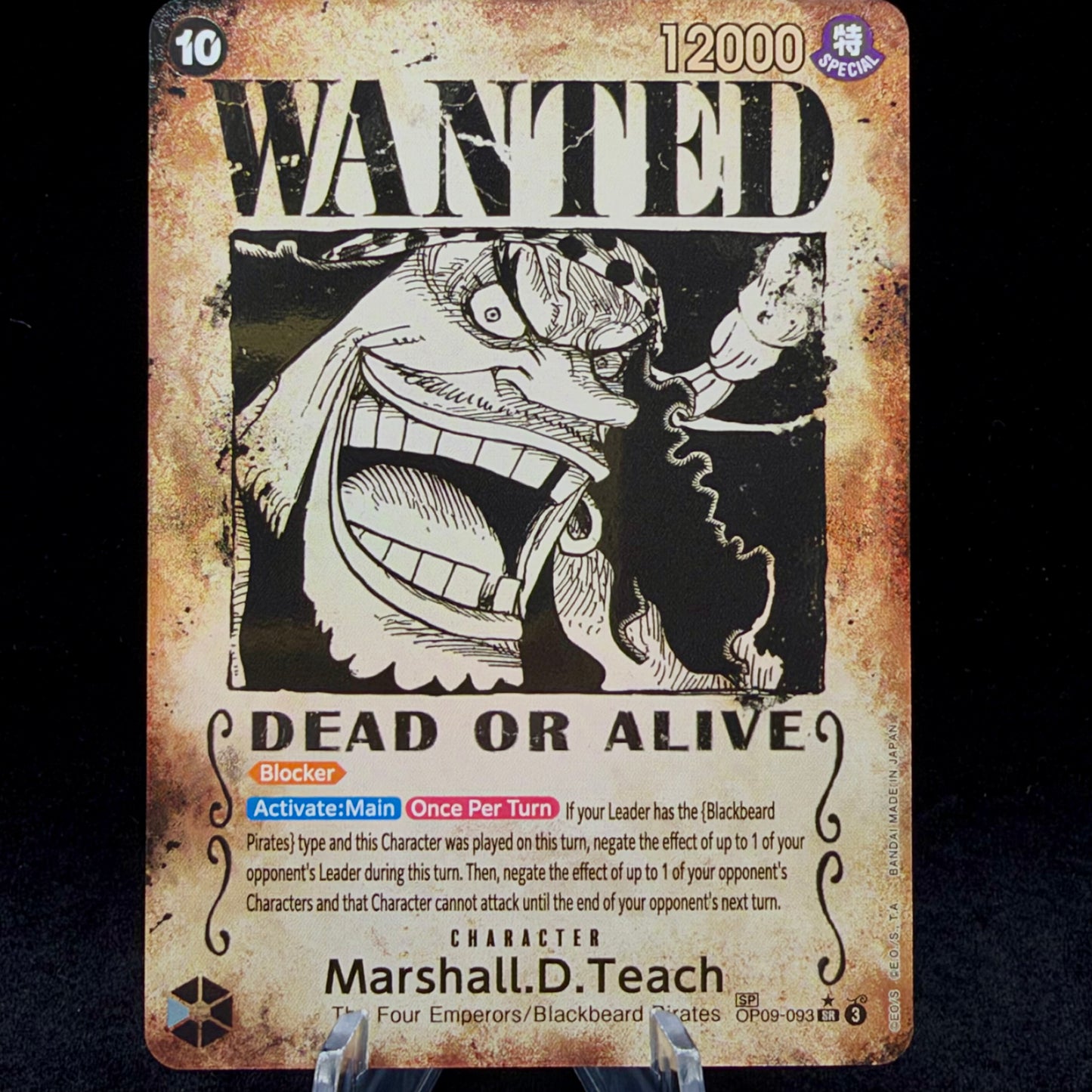 Marshall.D.Teach (093) (Wanted Poster) Single Card