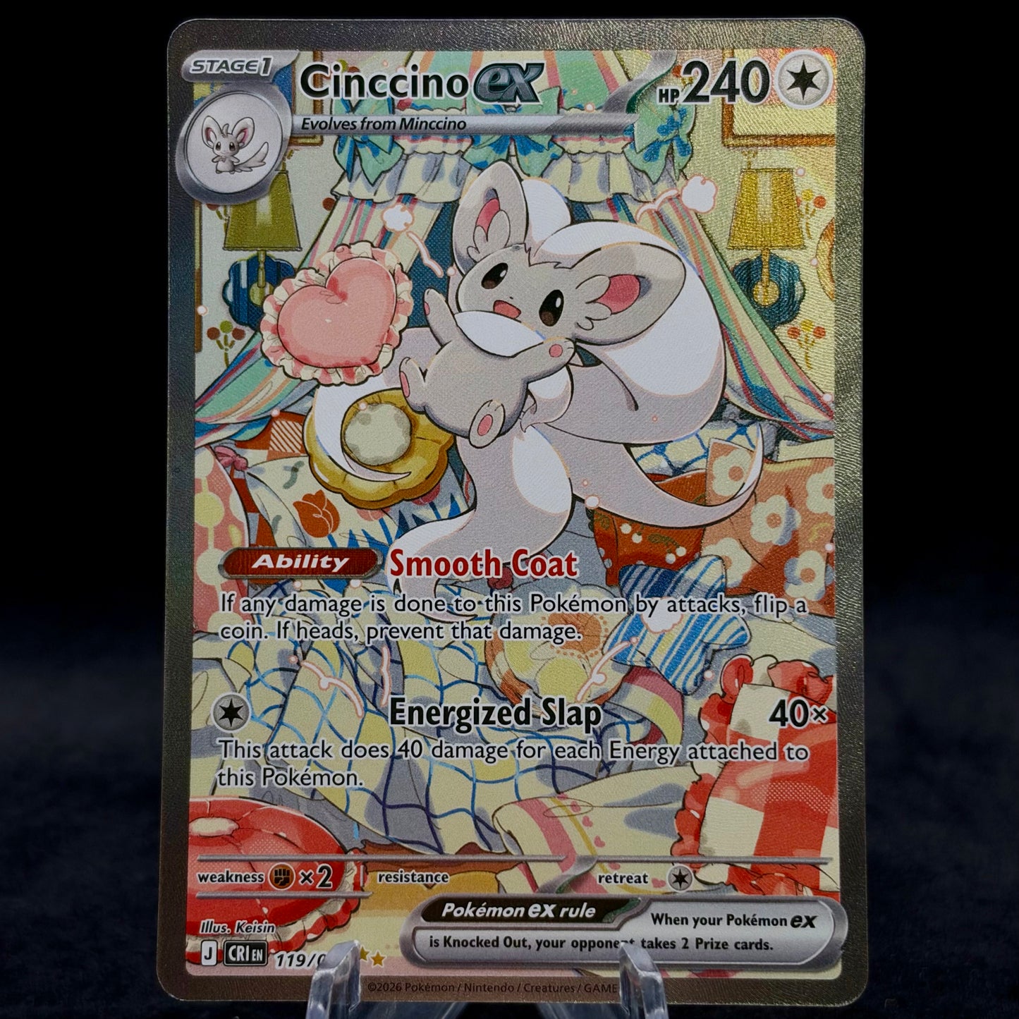 Cinccino ex - 119/086 - ME04: Chaos Rising Single Card