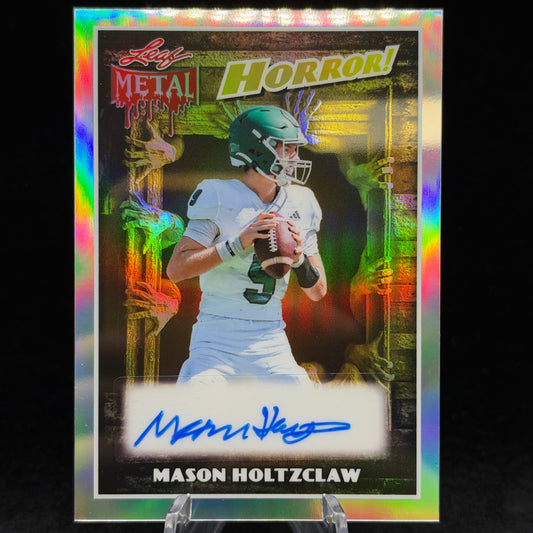 Leaf Metal Horror! Autograph Mason Holtzclaw 1 Of 1 Single Card [W/ One Touch Magnet Case]