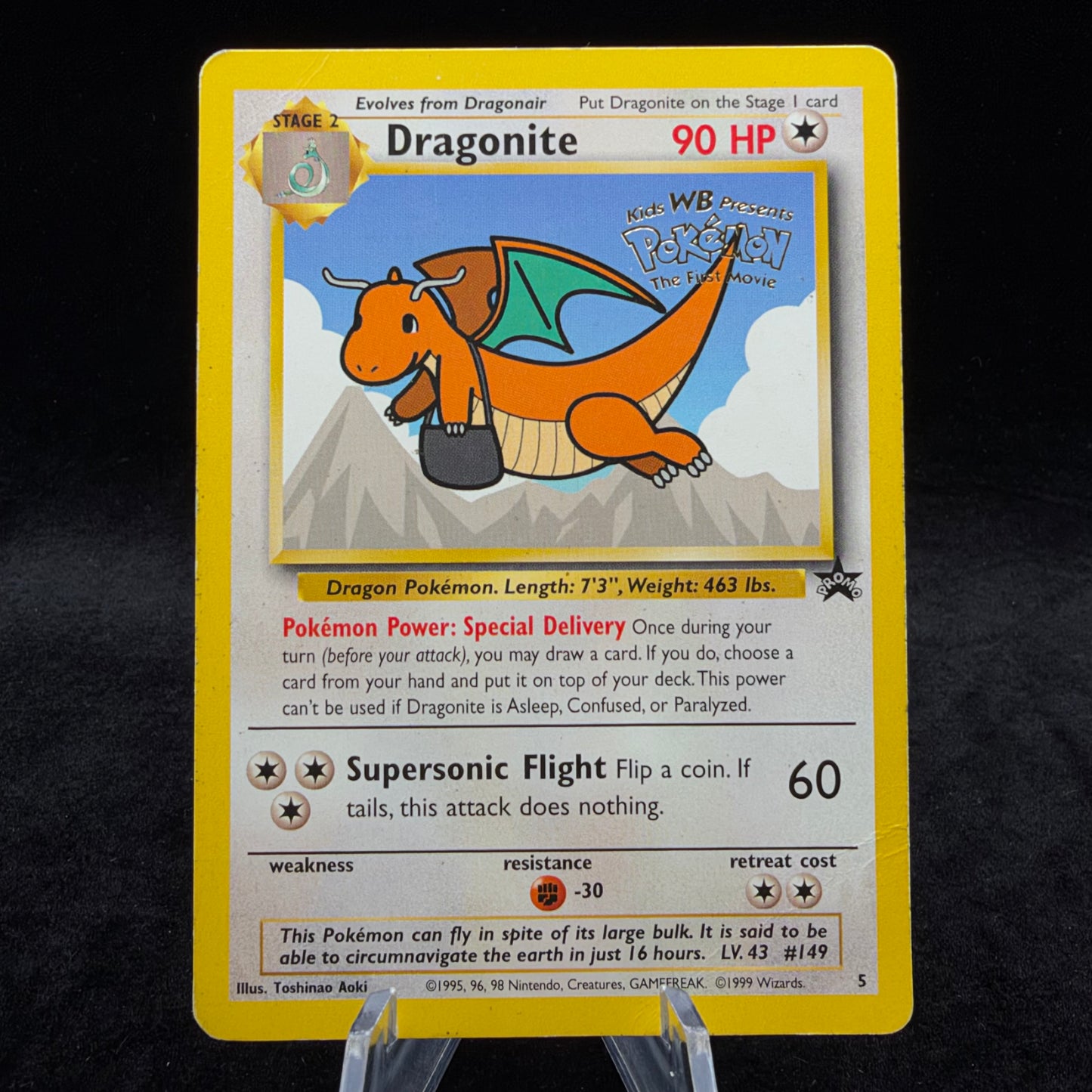 Dragonite (Movie PR Stamped) - WoTC PR *Heavy Play* Single Card