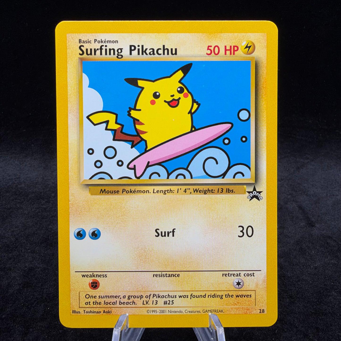 Surfing Pikachu - WoTC PR *Light Play* Single Card