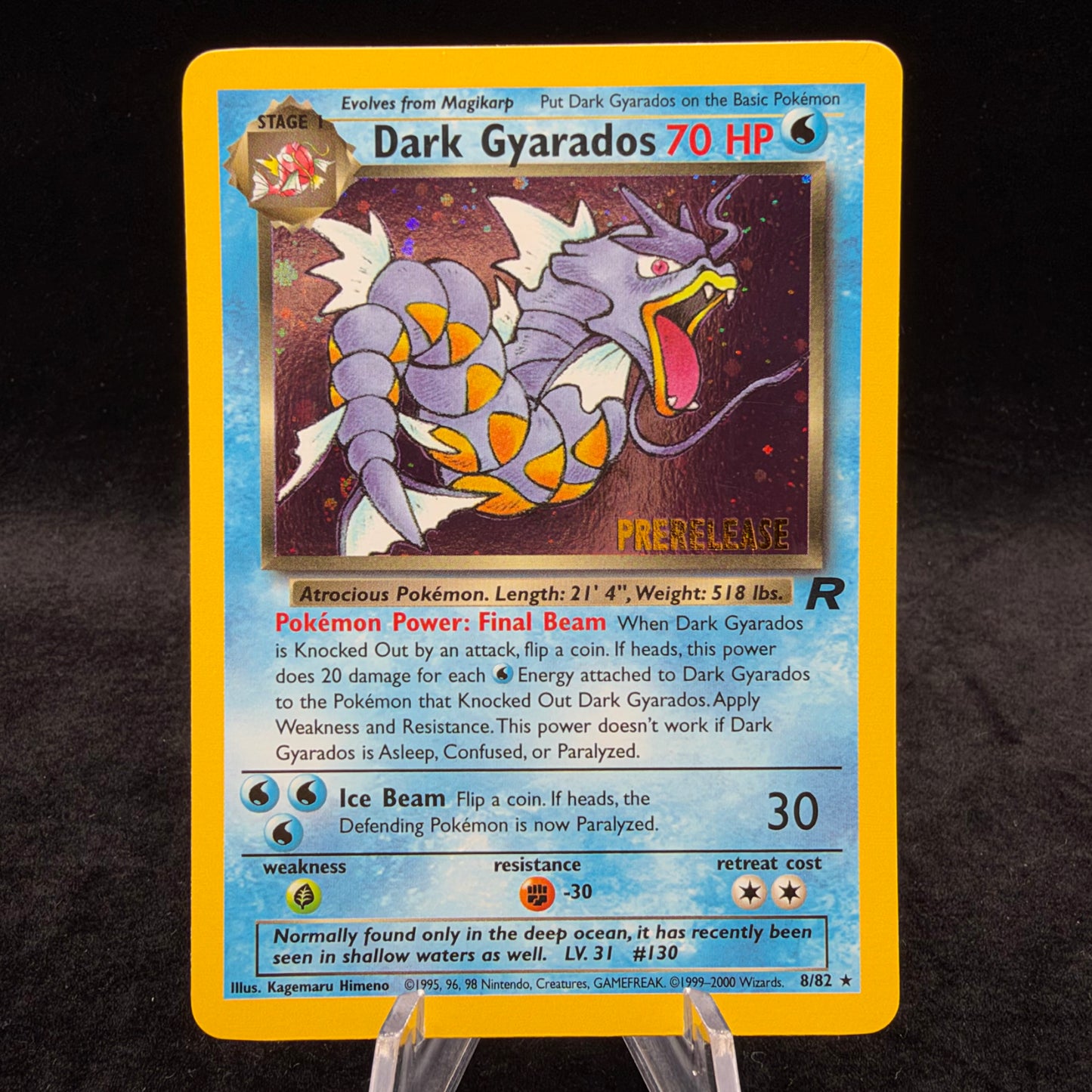 Dark Gyarados (Prerelease) - WoTC Pr *Moderate Play* Single Card