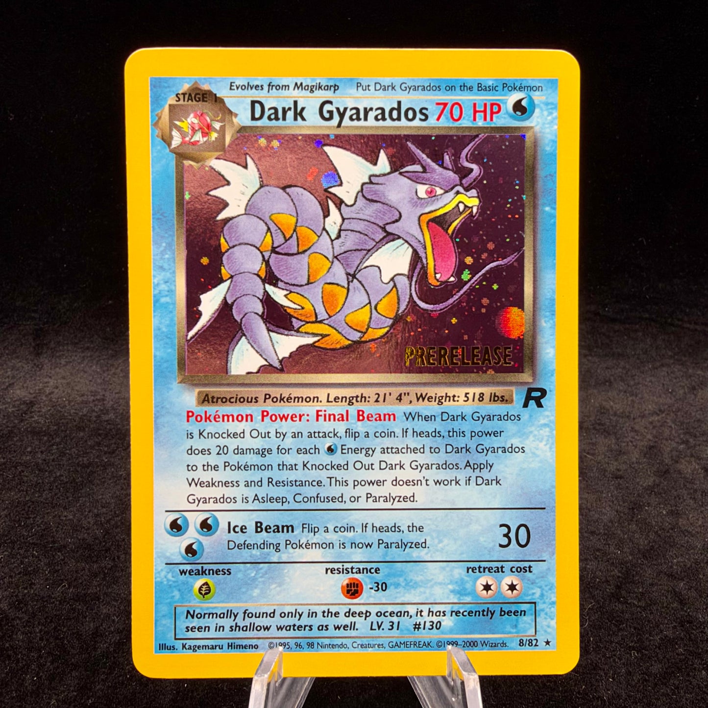 Dark Gyarados (Prerelease) - WoTC Pr *Light Play* Single Card