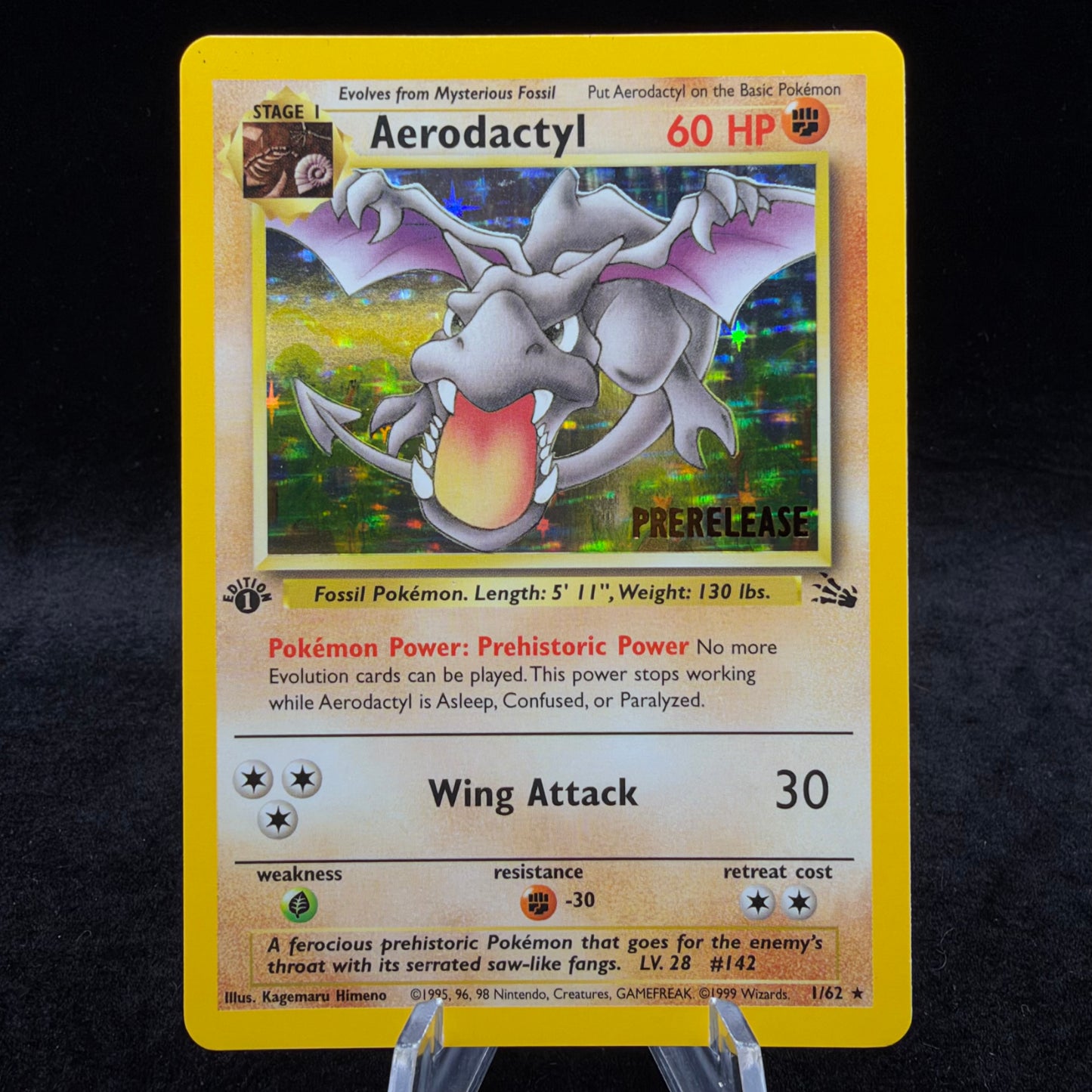 Aerodactyl (Prerelease) - WoTC Pr 1st Edition *Light Play* Single Card