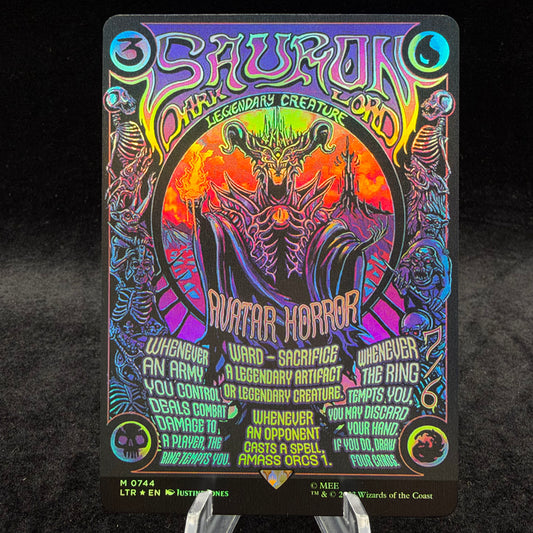 Sauron, the Dark Lord (Borderless Poster) - Universes Beyond: The Lord of the Rings: Tales of Middle-earth Single Card