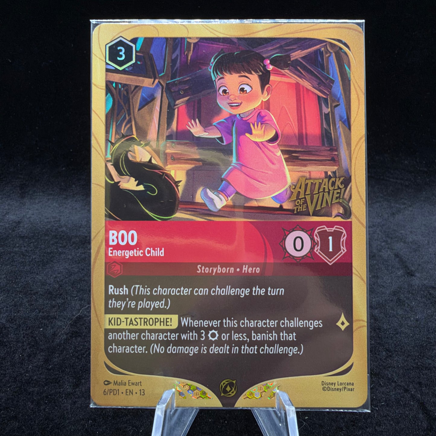 Boo - Energetic Child - Disney Lorcana Pr *Sealed* Single Card