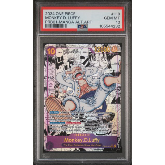 2024 ONE PIECE PRB01-PREMIUM BOOSTER -ONE PIECE CARD THE BEST- #119 MONKEY D. LUFFY MANGA ALTERNATE ART