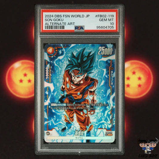 PSA 10: Son Goku Alt Art Fusion World FB02 [Dragon Ball] Trading Card