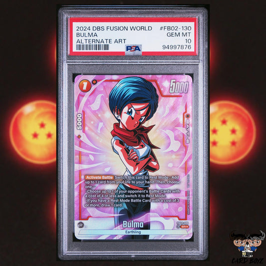 PSA 10: Bulma SR Alt Art Fusion World FB02