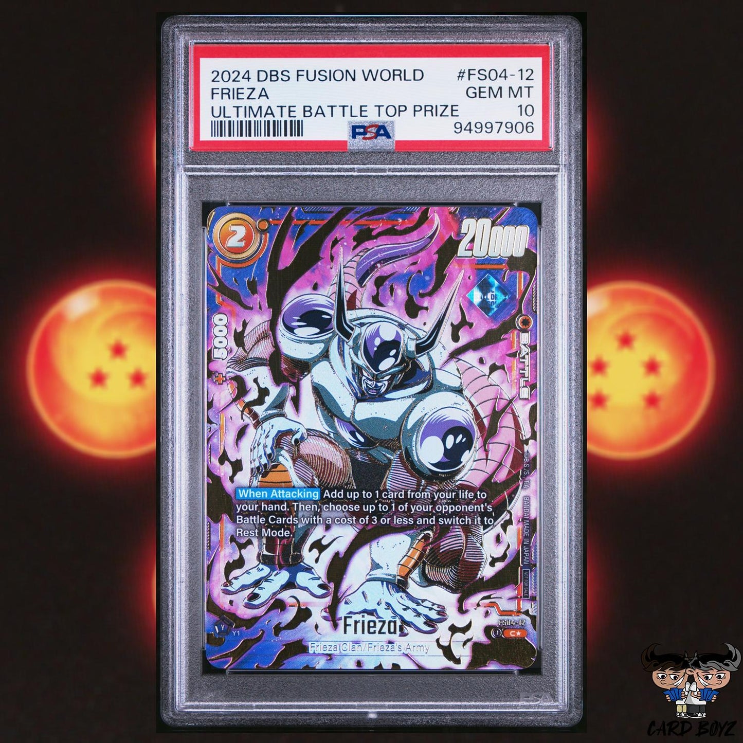 PSA 10: Frieza Ultimate Battle Top Prize