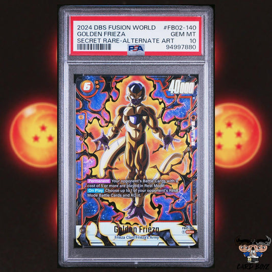 PSA 10: Golden Frieza SCR Alt Art Fusion World FB02