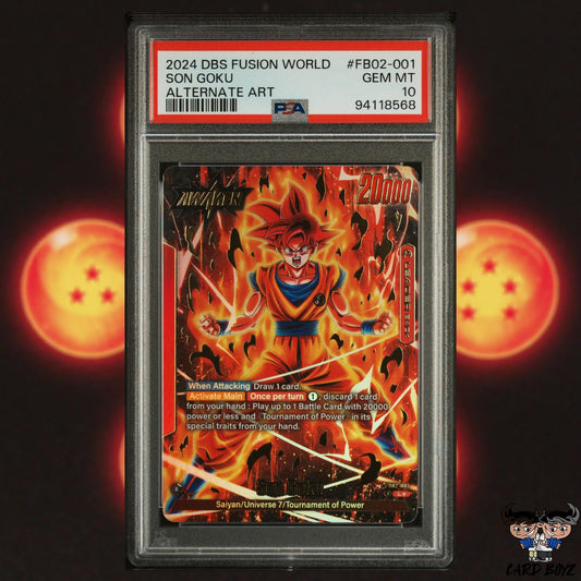 PSA 10: Son Goku Alt Art Fusion World FB02