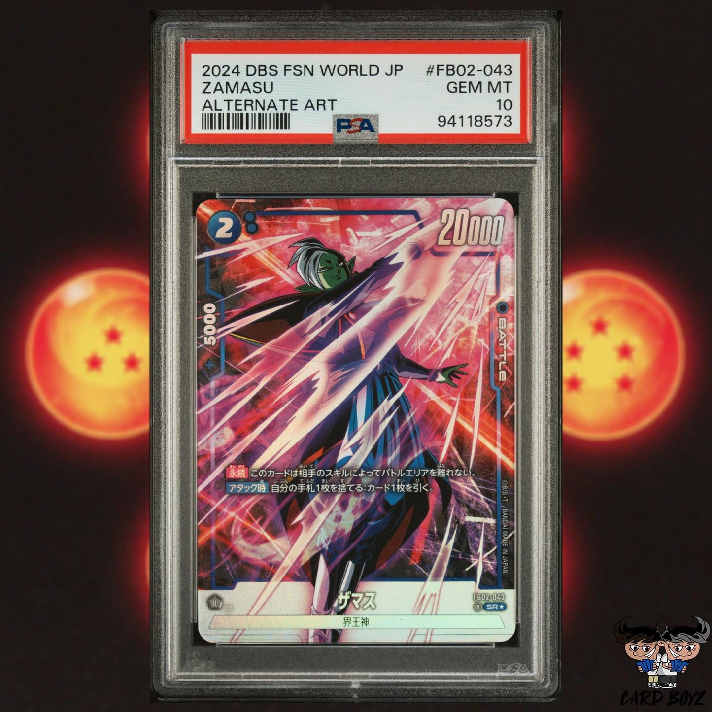 PSA 10: Zamasu Alternate Art Fusion World FB02