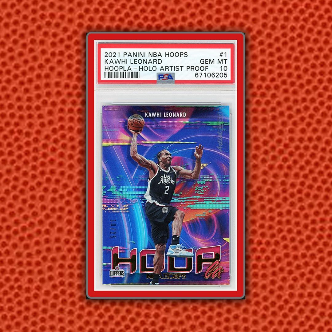 PSA 10 Kawhi Leonard "Hoopla Holo Artist Proof" 10/25