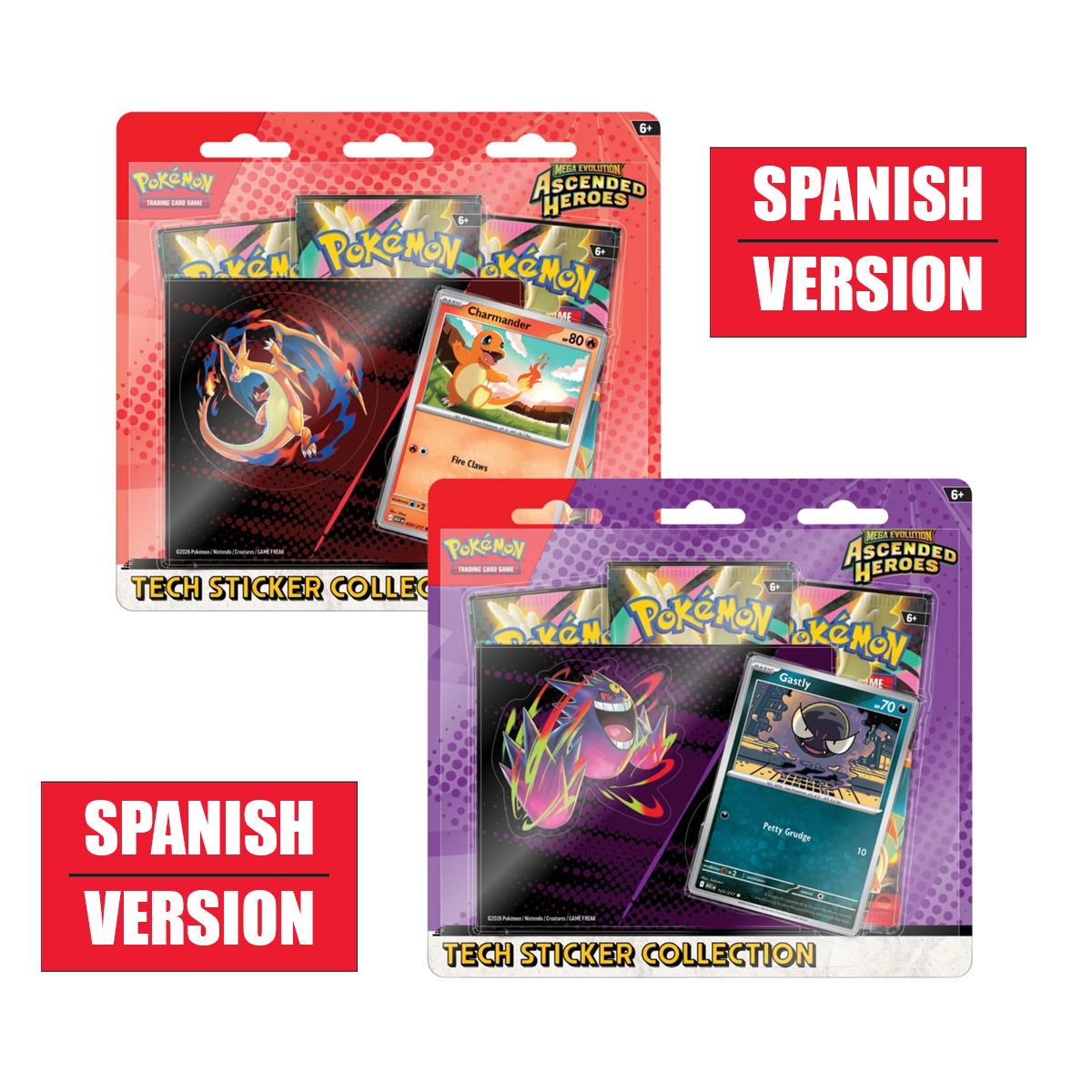 Pokemon TCG: Ascended Heroes Tech Sticker - Spanish Version (Style May Vary)